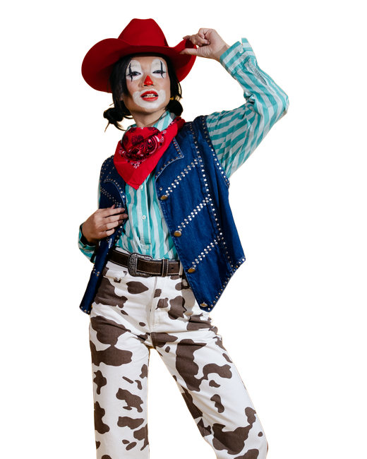 Rodeo Clown costume from the 2026 Goodwill shoot