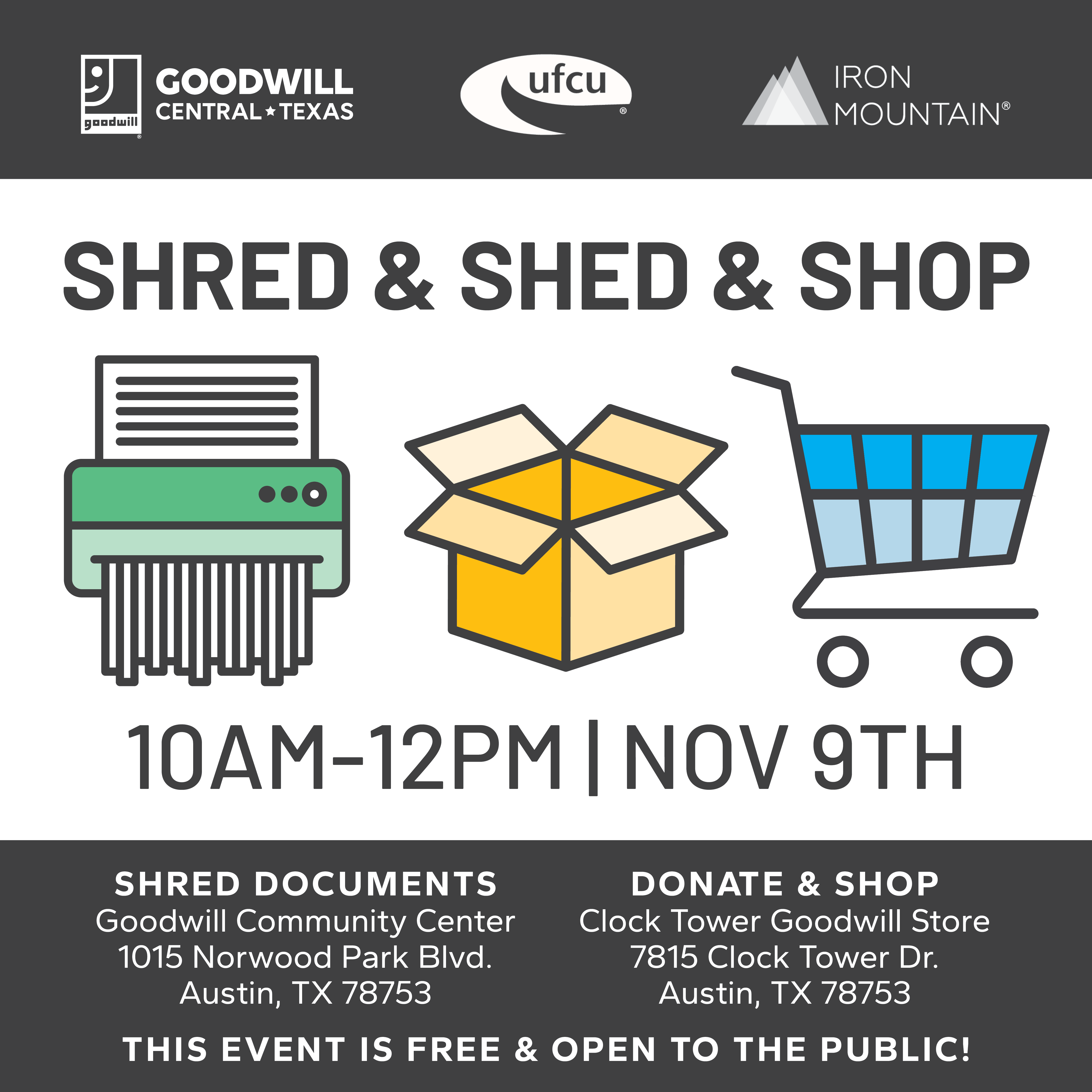 UFCU Shred & Shed & Shop