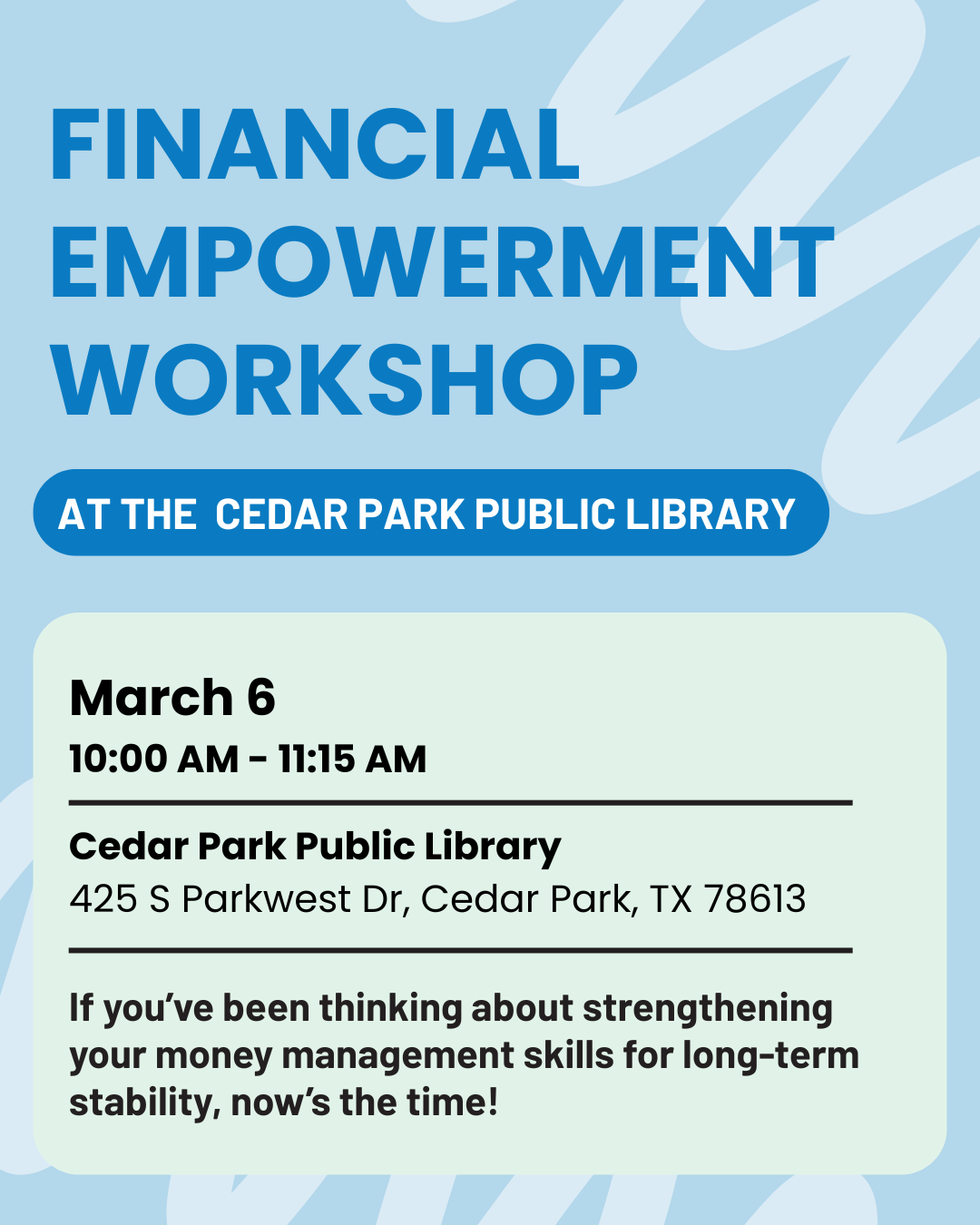 Financial Empowerment Workshop
