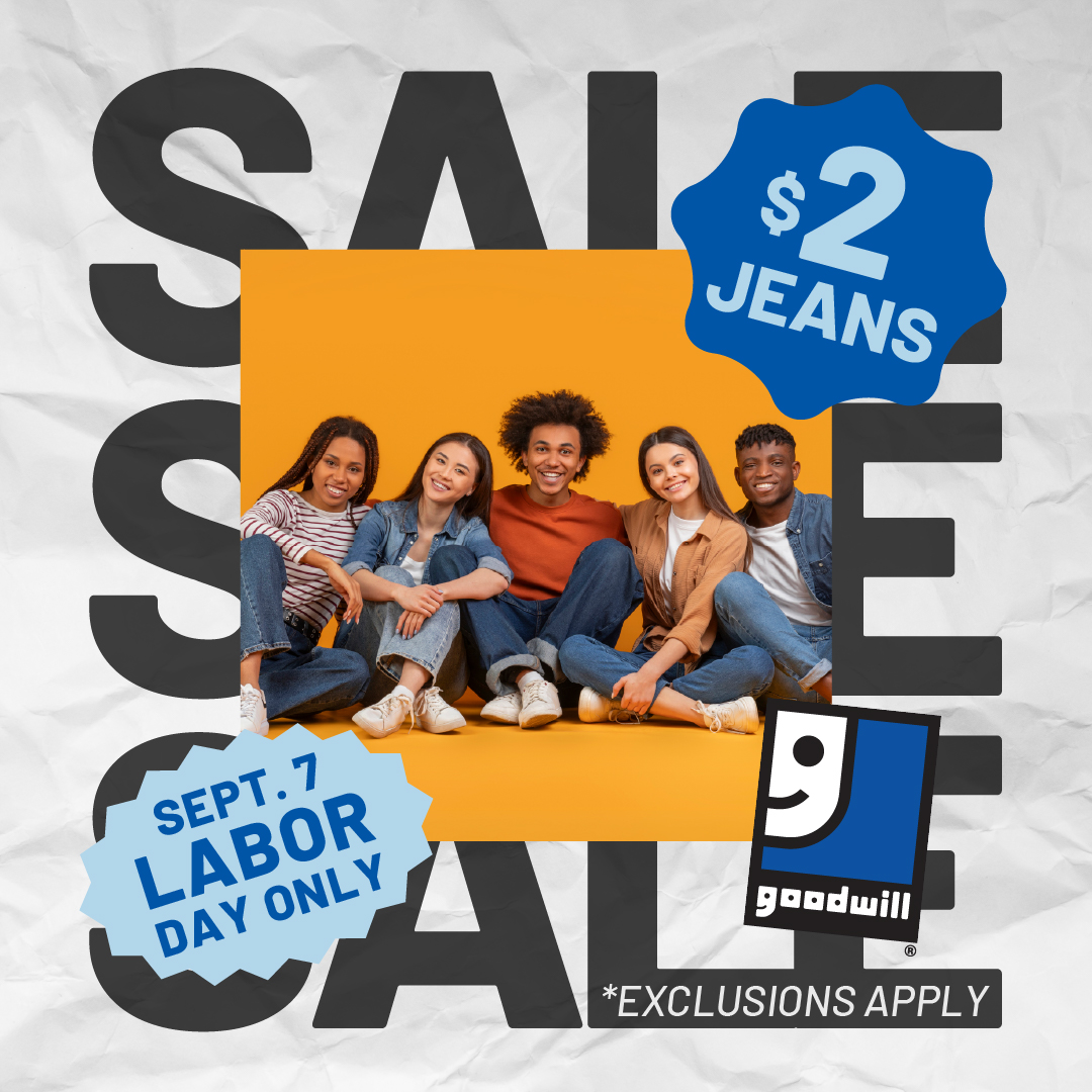 Get $2 Jeans and Kids’ Bottoms During Goodwill’s Labor Day Sale
